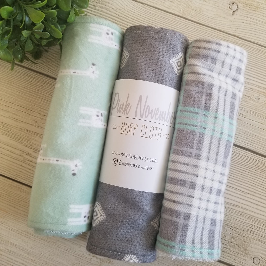 Plush Burp Cloths