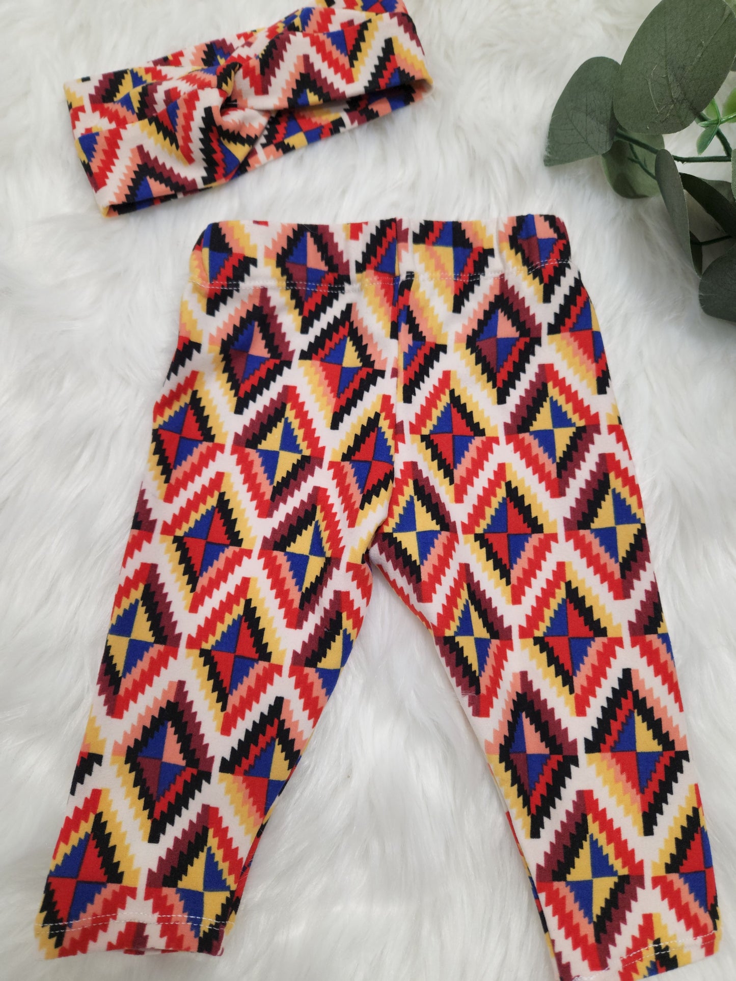 Aztek Leggings & Twist Headband